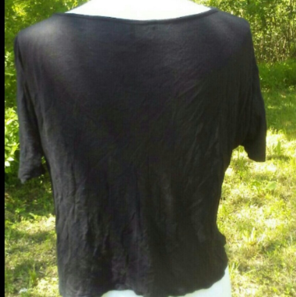 DOTS cold shoulder sheer crop top - Picture 2 of 3